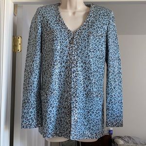 Beautiful leopard print St. John Evening Jacket